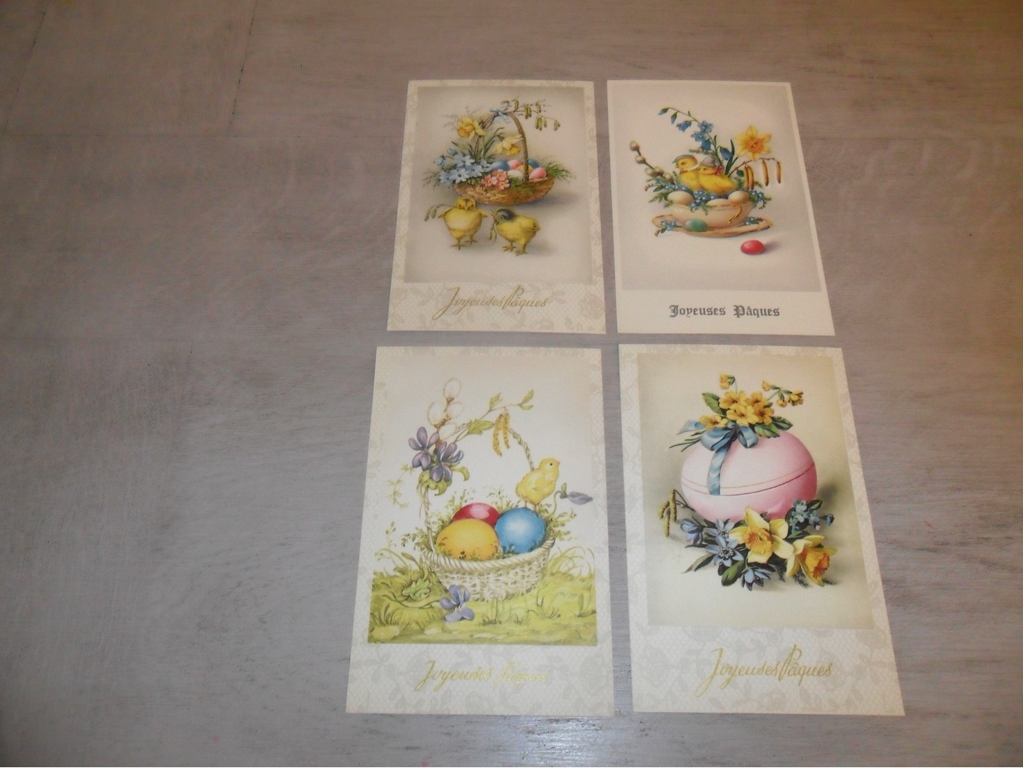 Beau lot de 60 cartes postales de fantaisie  Pâques   Mooi lot 60 postkaarten van fantasie  Pasen -  60 scans