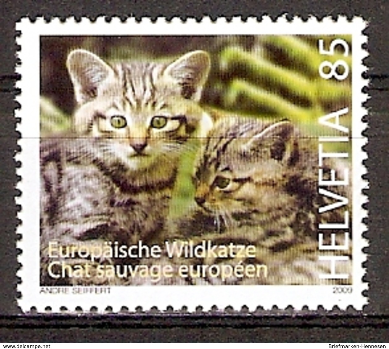 Schweiz Mi.Nr. 2102 ** Europäische Wildkatze 2009 (2015891) - Neufs