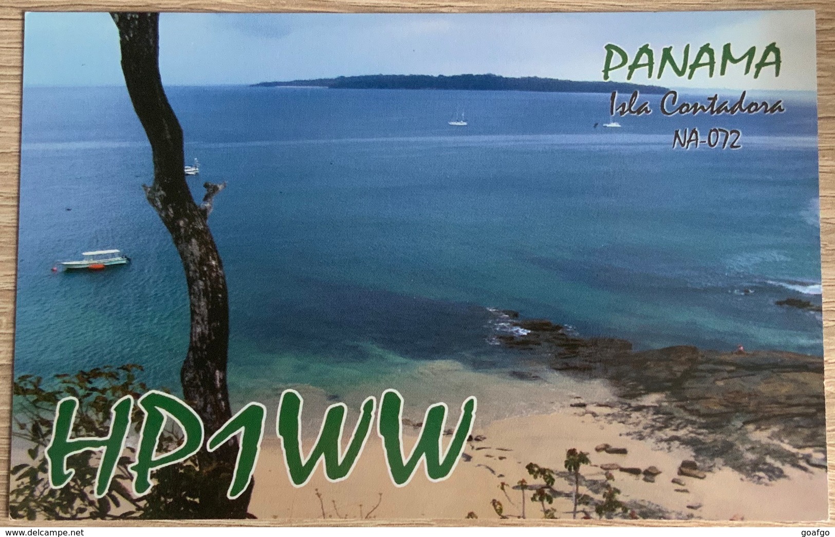 Qsl Card PANAMA Isla Contadora In The Pearl Islands Amateur Radio Card From 2012 - Amateurfunk