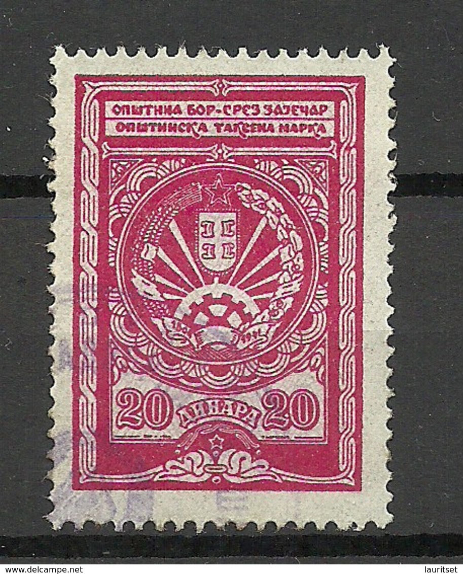 JUGOSLAWIEN Jugoslavia Ca 1930 Tax Revenue 20 Dinar O - Dienstmarken