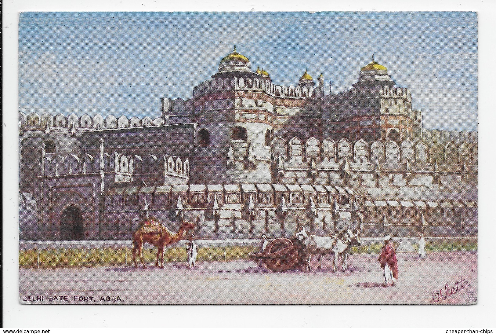Delhi Gate Fort, Agra - Tuck Oilette 7237 - India