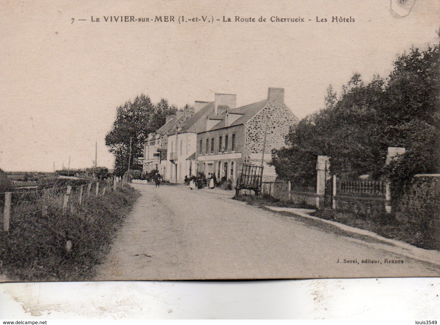 Le Vivier  Sur  Mer -    La  Route  De  Cherrueix -   Les  Hôtels. - Autres & Non Classés