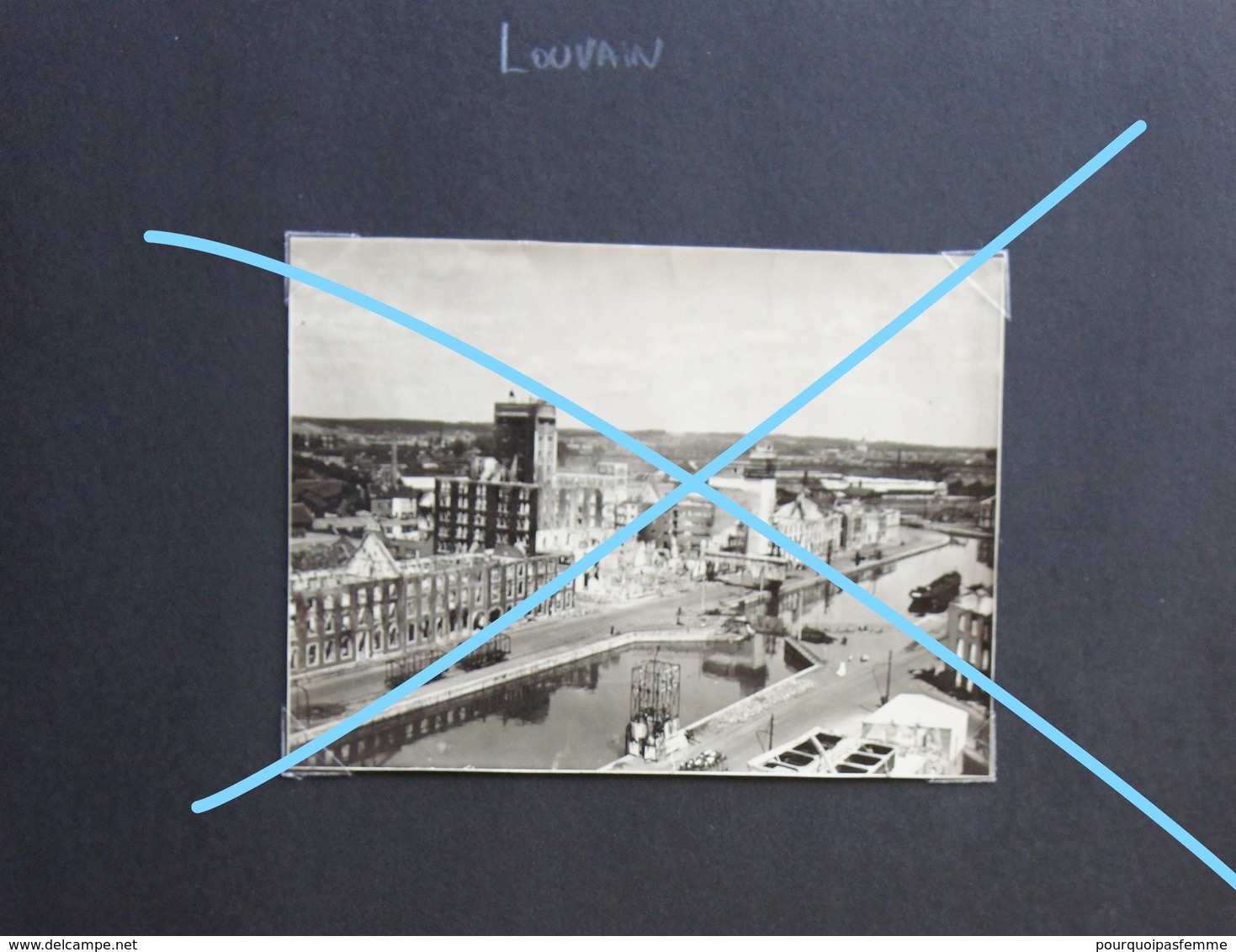 Photox4 LEUVEN Louvain Destruction 1940 44 WO2 Bomber Bombardement Militaria Guerre Oorlog - Lieux