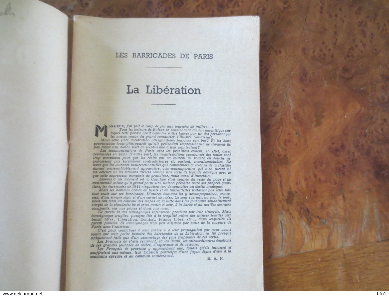 Les Barricades De Paris. 1944-  La Libération- EDITION ARMAND FLEURY Censure N° 105 - 1939-45