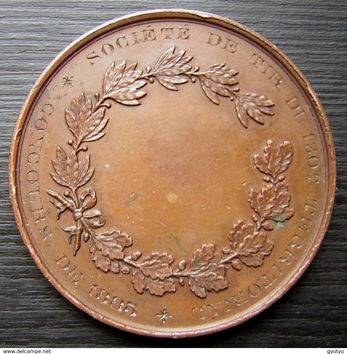1885 Médaille Signée Desaide Société De Tir Du 130ème Territorial Concours De 1885 - France