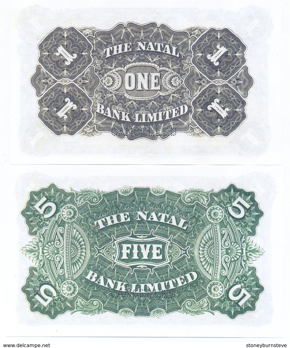 South Africa Natal Bank 4 Note Set 1903 COPY - Suráfrica