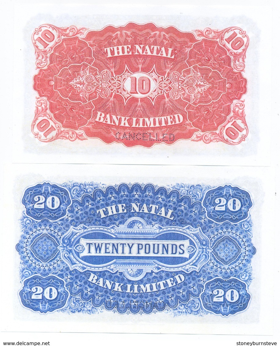 South Africa Natal Bank 4 Note Set 1903 COPY - Suráfrica