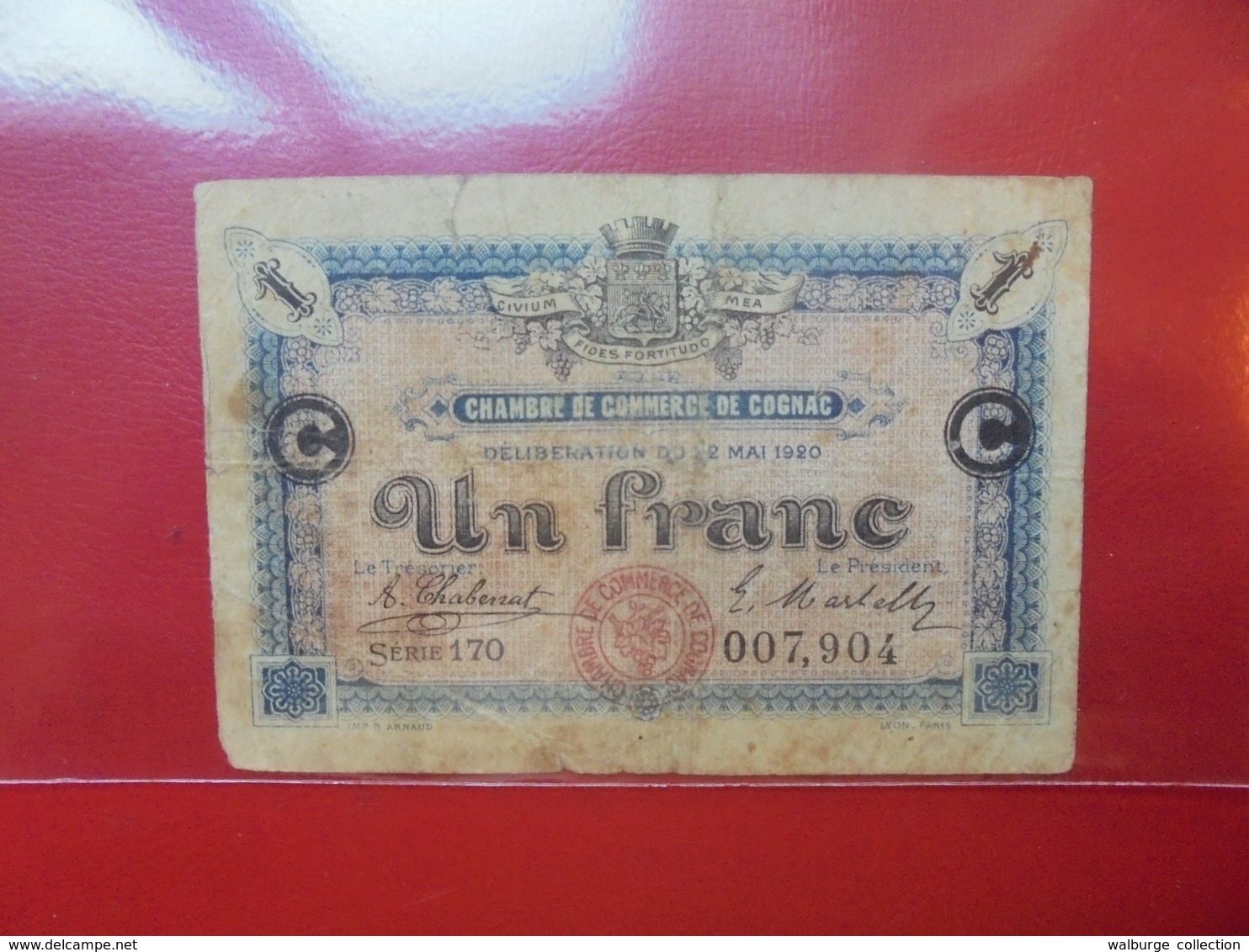 COGNAC 1 FRANC 1920 (F.1) - Bons & Nécessité