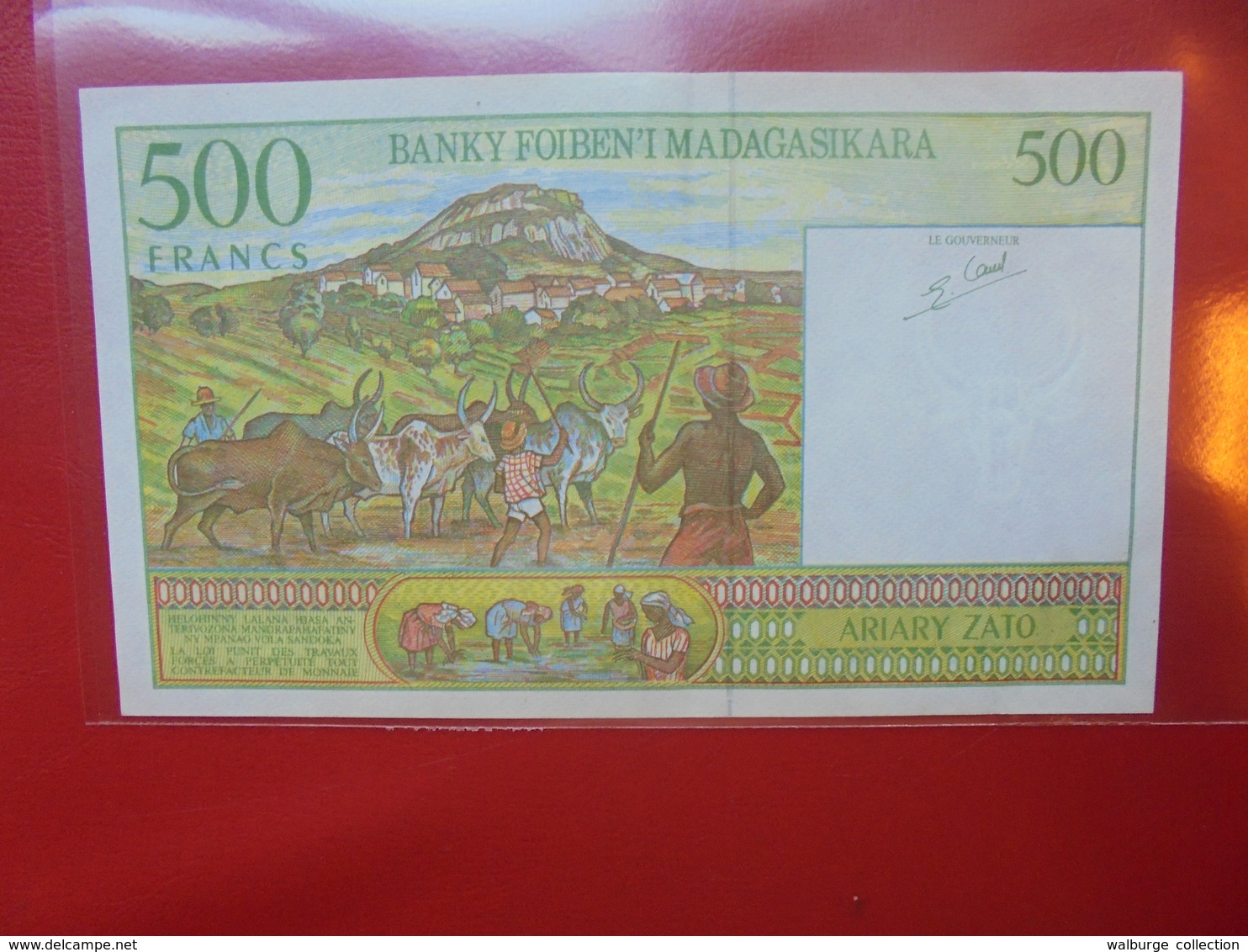 MADAGASCAR 500 FRANCS 1994 PEU CIRCULER (F.1) - Madagaskar