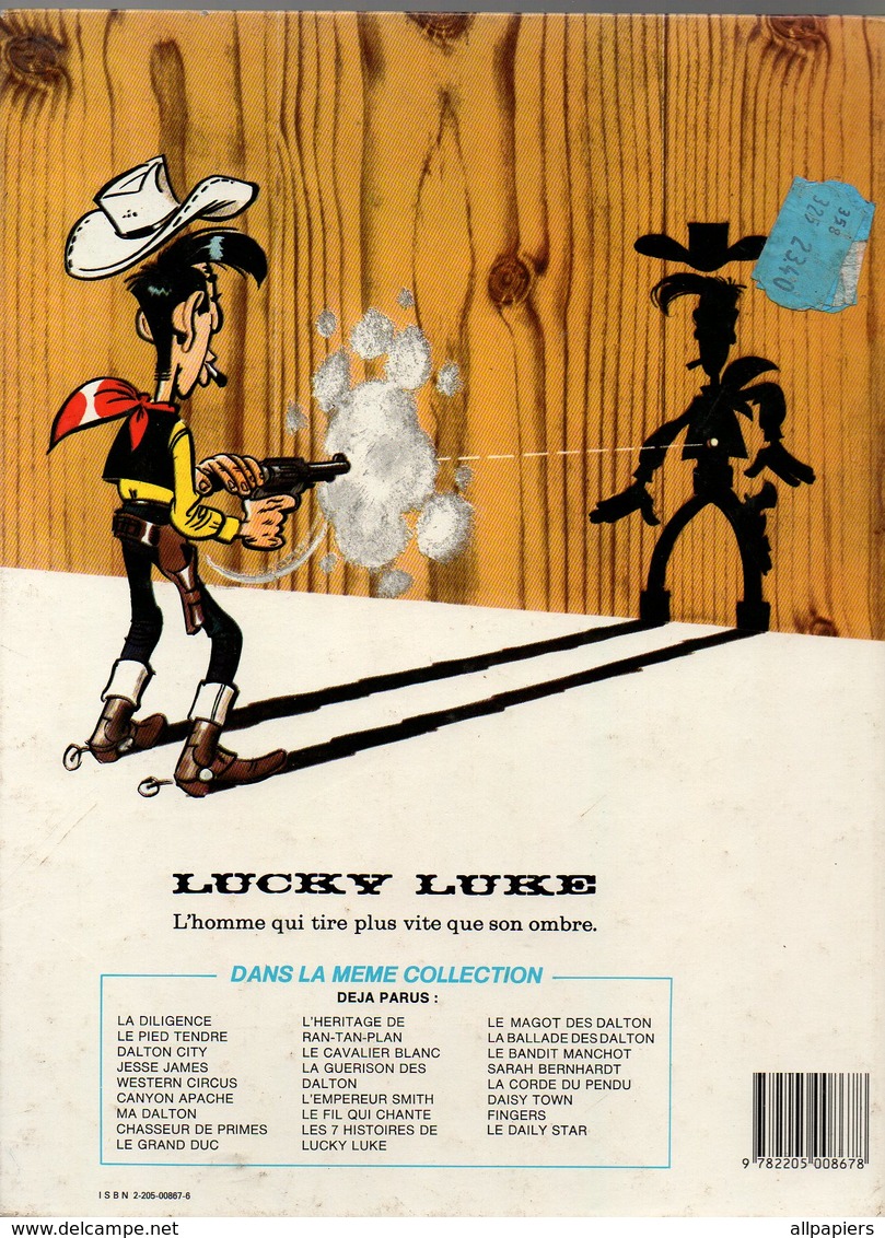 Lucky Luke Le Cavalier Blanc - Dessins De Morris Et Scénario De Goscinny De 1985 - Lucky Luke