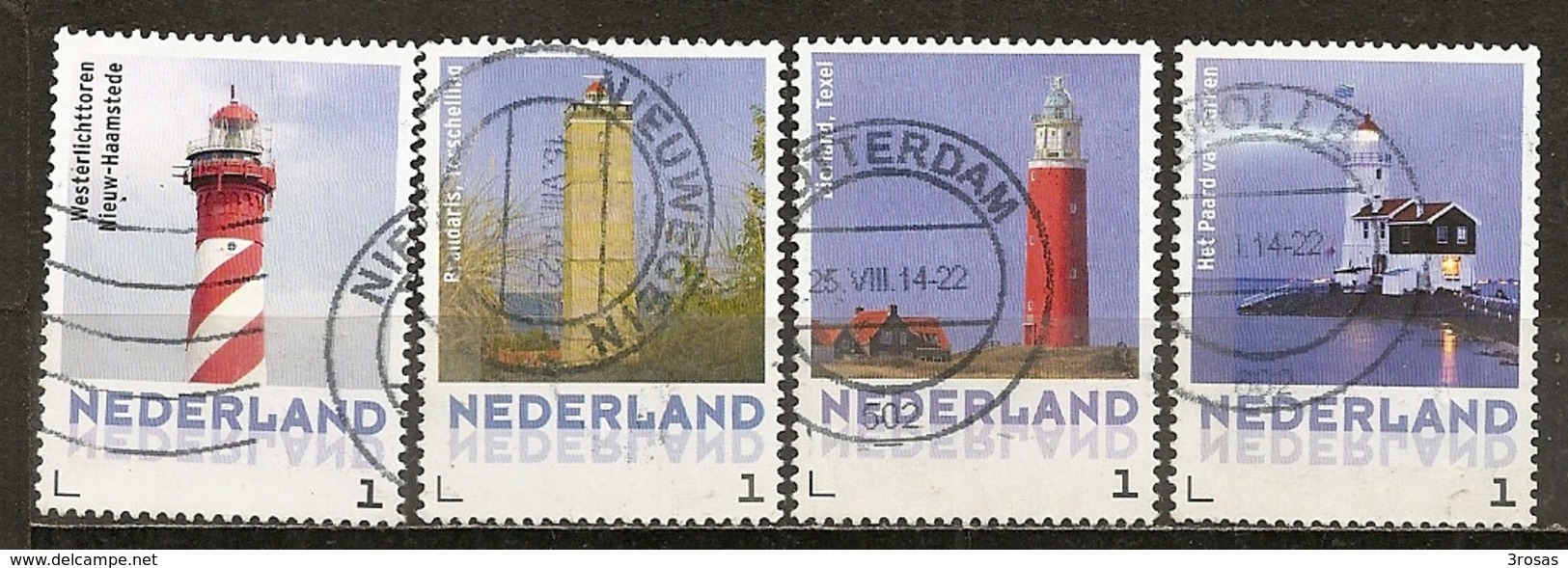 Pays-Bas Netherlands 201- Phares Lighthouses Obl BARGAIN - Used Stamps