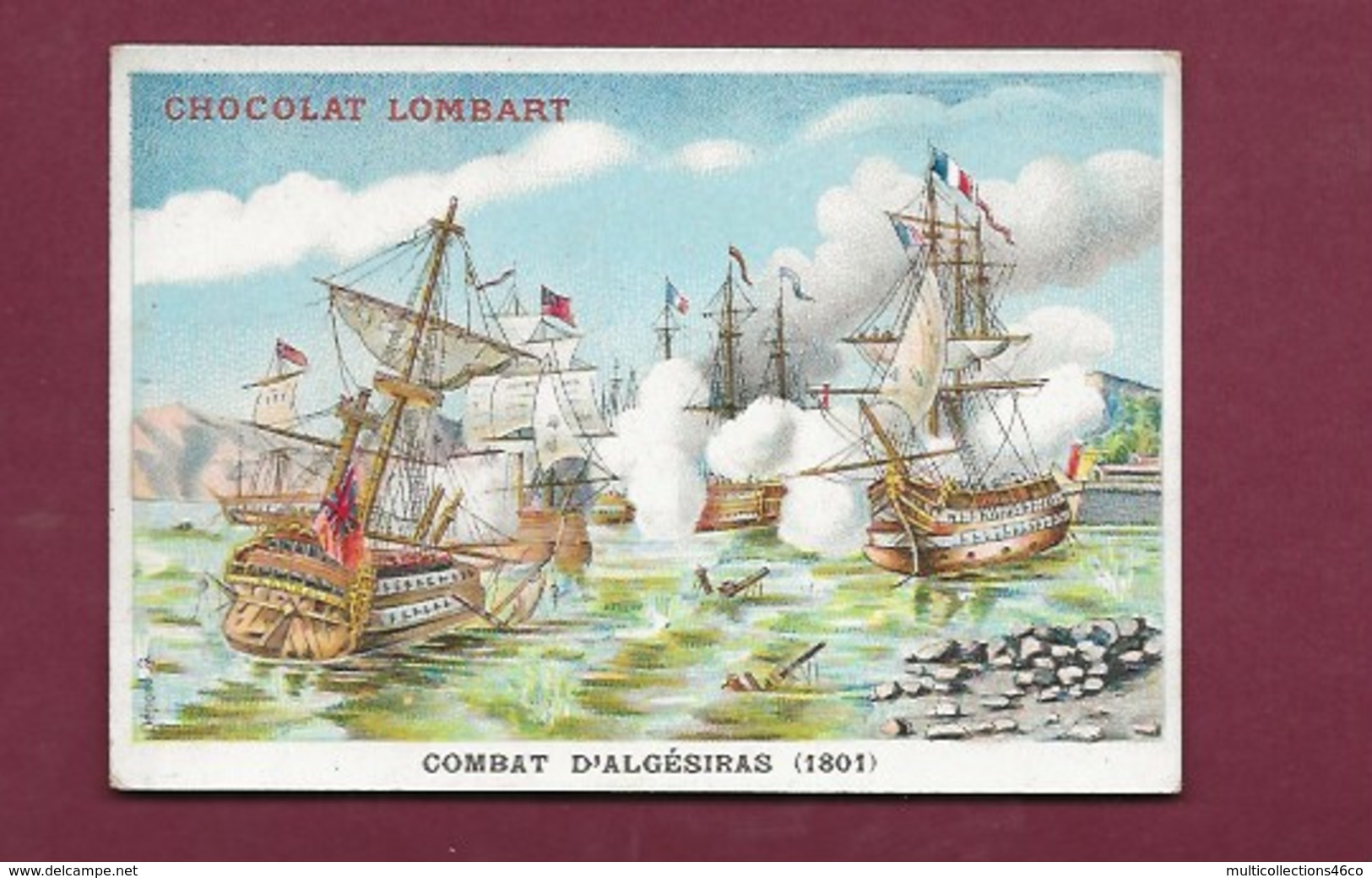 250619 - CHROMO CHOCOLAT LOMBART - Combat D'Algésiras 1801 - Lombart