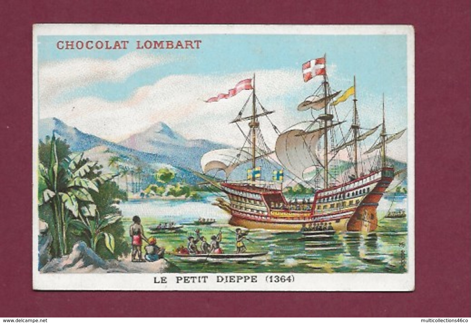 250619 - CHROMO CHOCOLAT LOMBART - Le Petit Dieppe 1364 - Lombart