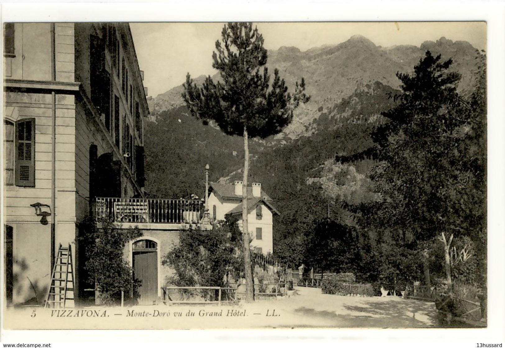 Carte Postale Ancienne Vizzavona - Monte D'Oro Vu Du Grand Hôtel - Autres & Non Classés