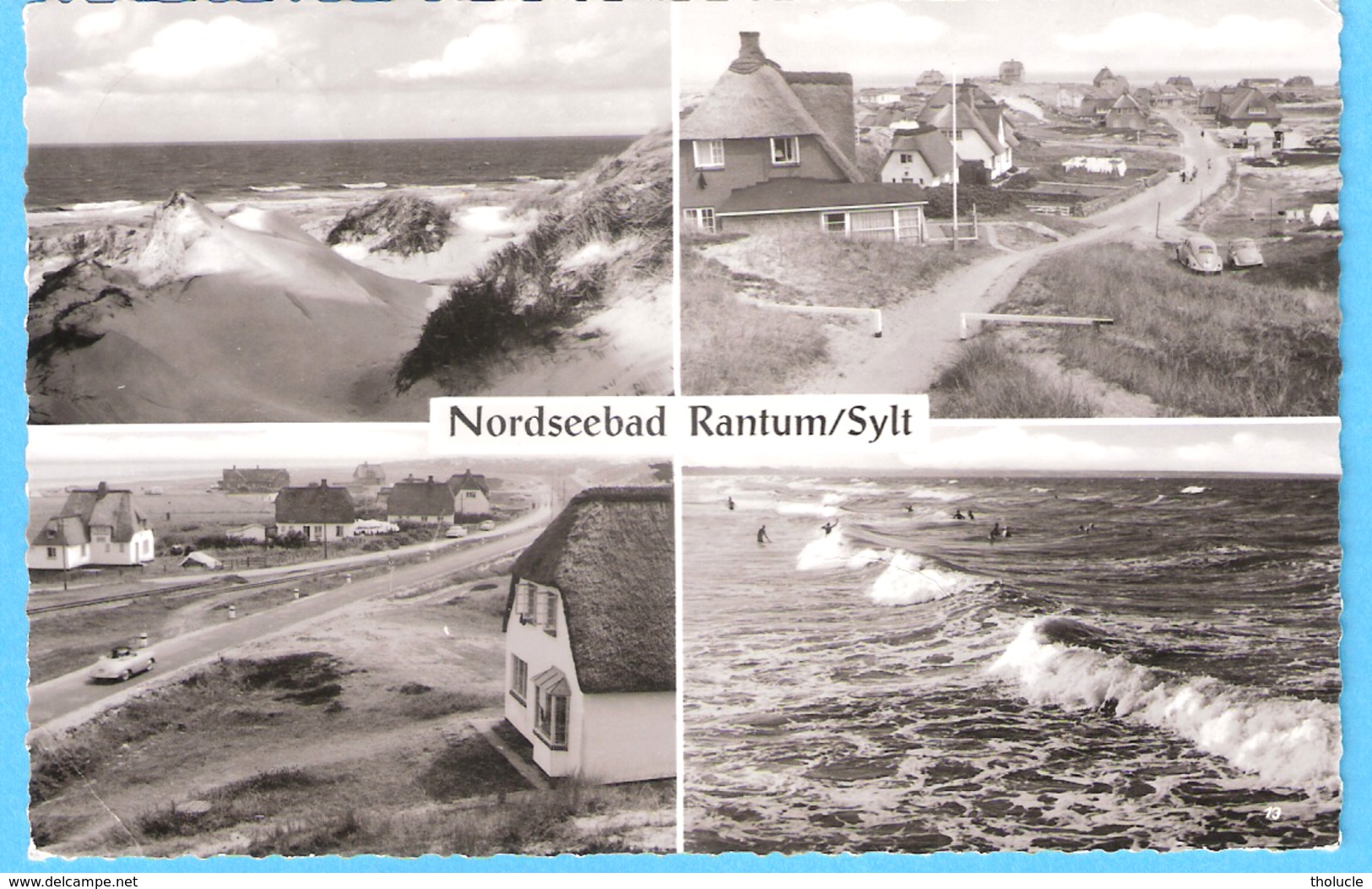 Nordseebad-Rantum Insel Sylt (Schleswig-Holstein)-1959--Multivues-Dünen...Cachet De Bergstedt (Hamburg)-rare - Sylt