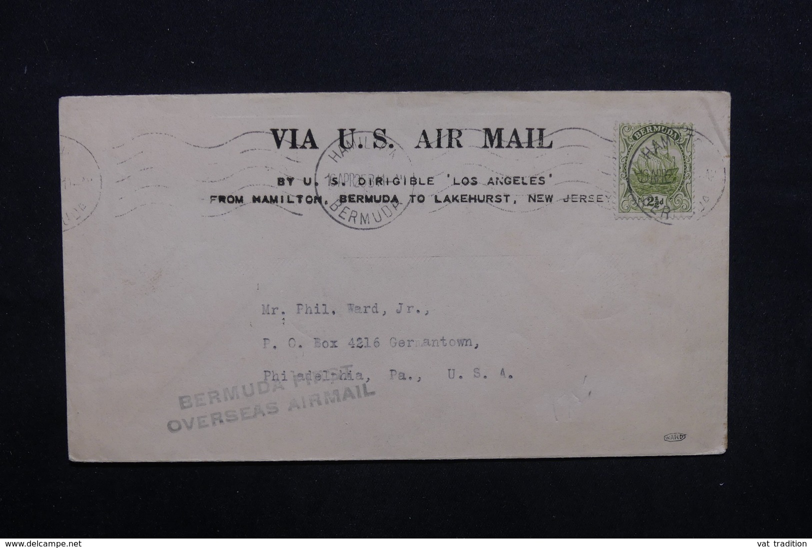 BERMUDES - Enveloppe De Hamilton Pour Philadelphie En 1925 Par Avion - L 32863 - Bermuda