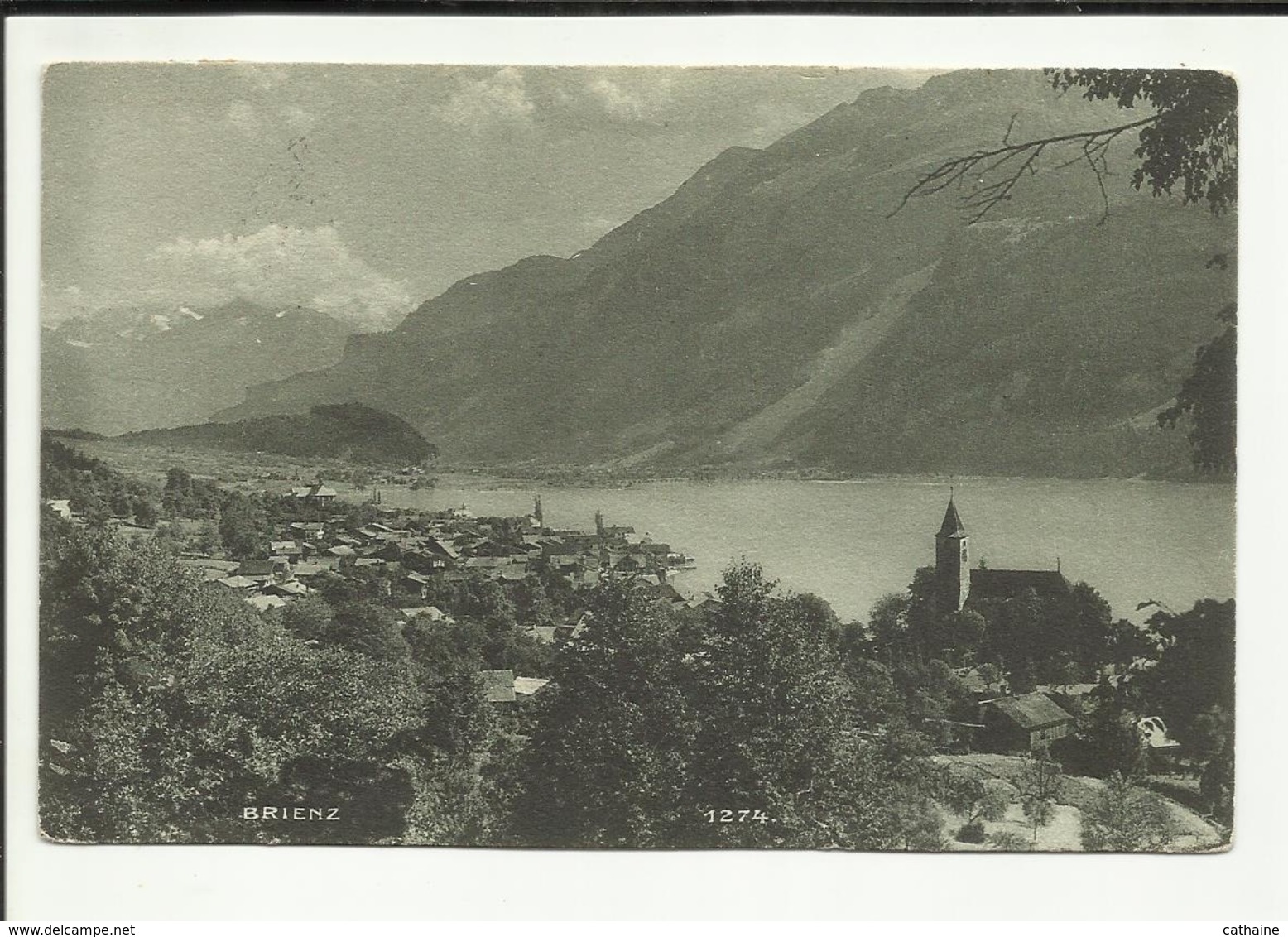 SUISSE . BRIENZ . VUE GENERALE EGLISE - Brienz