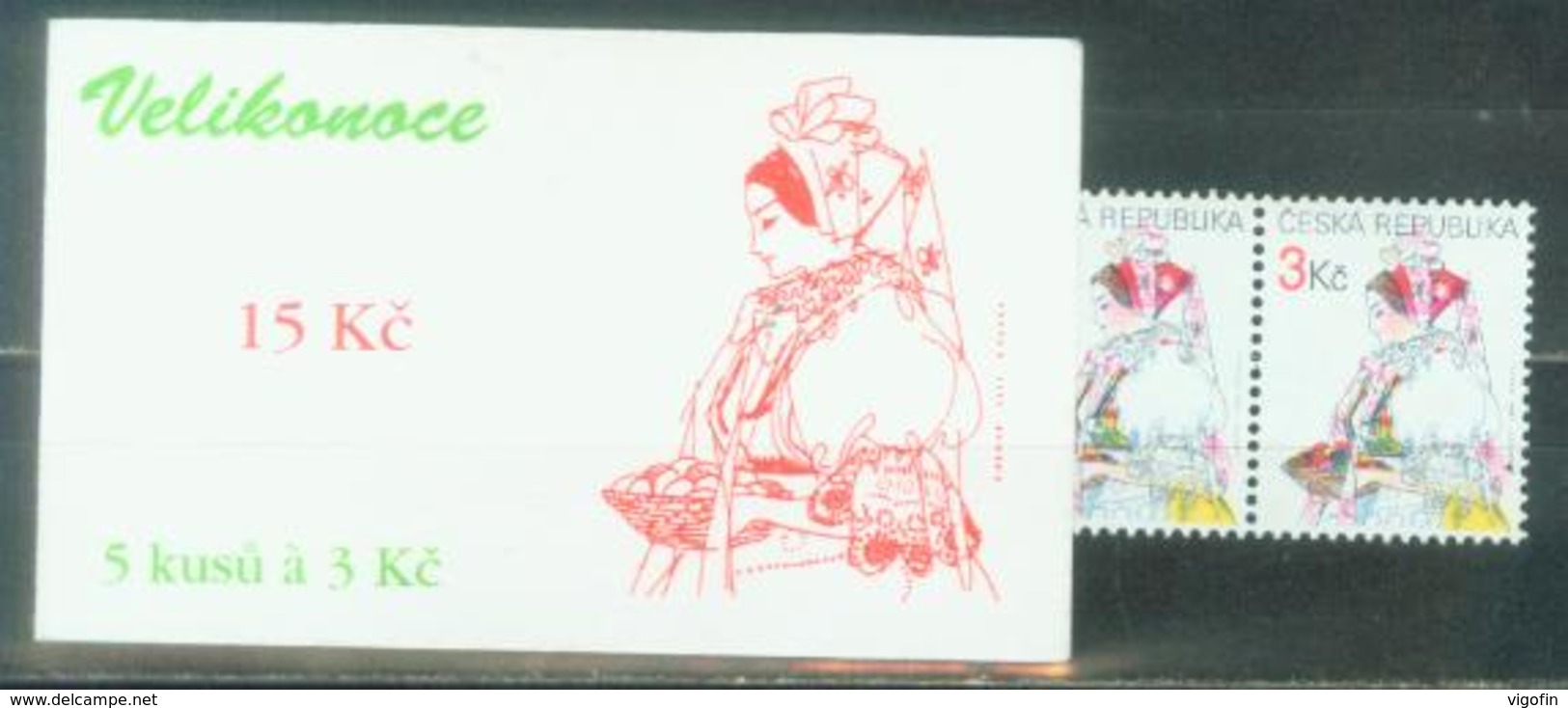 CZ 1996-104 EASTER, CZECH REPUBLIK, BOOKLET, MNH - Ostern