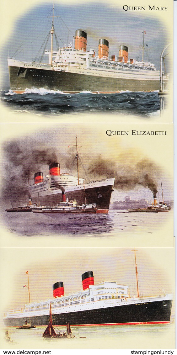 15 Cunard Ocean Liner  Postcards  Queen Elizabeth Etc Unused FREE UK P+P - Other & Unclassified