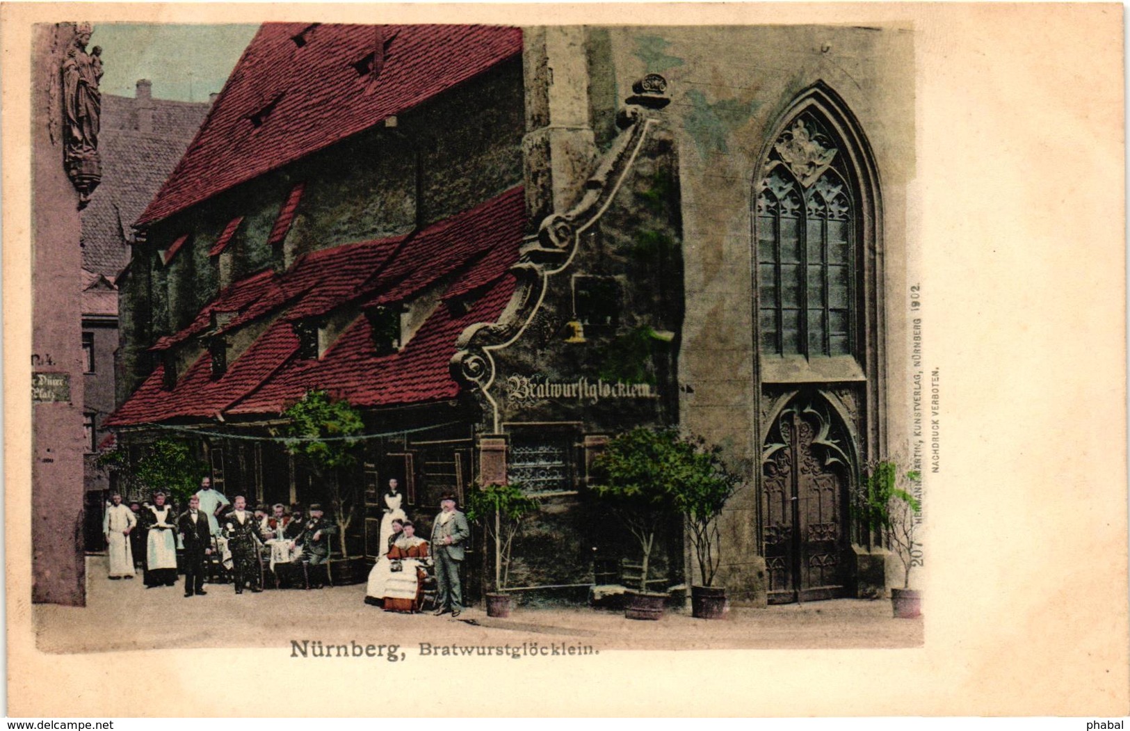 Germany, Nürnberg, Nuremberg, Bratwurstglöcklein, Old Postcard Pre. 1905 - Nuernberg