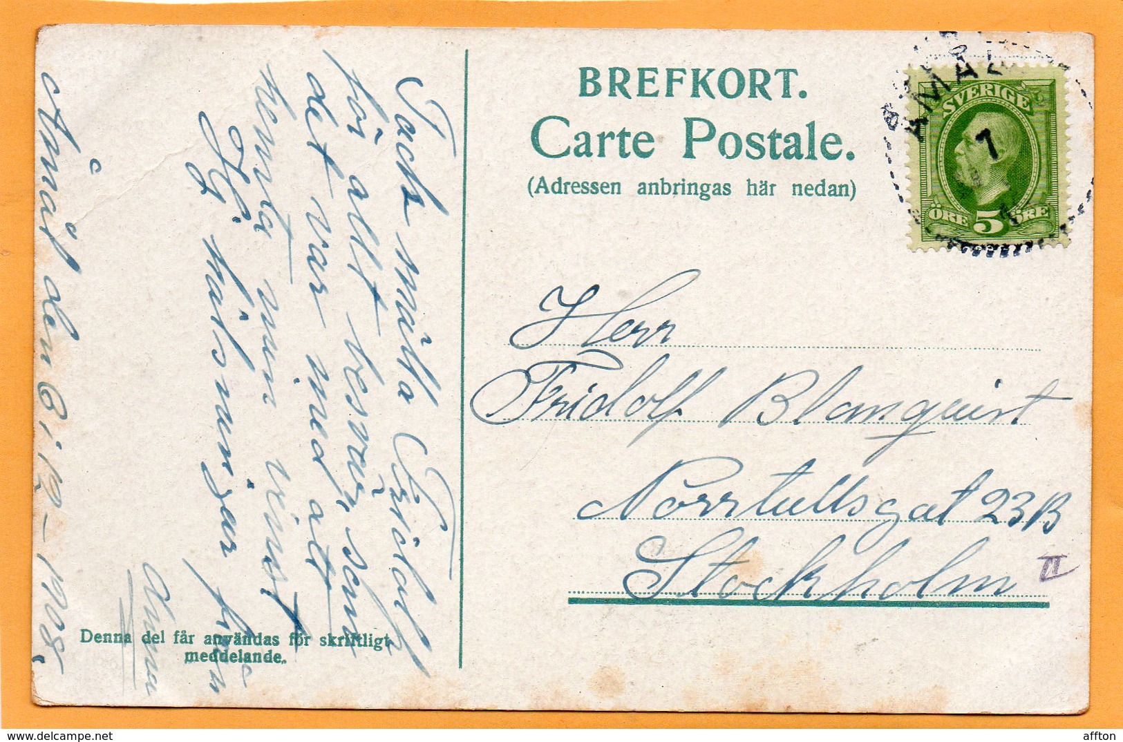 Orebro Sweden 1906 Postcard - Sweden