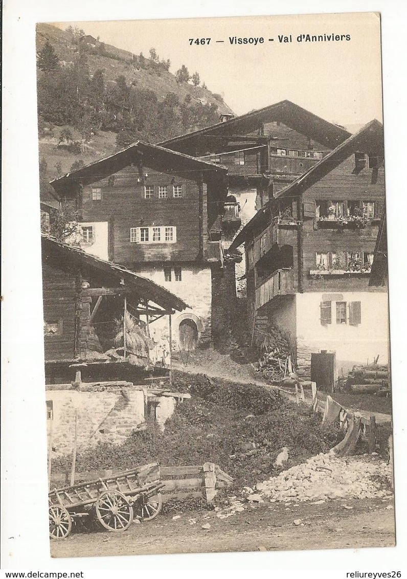 CPA, Suisse , N°7467, Vissoye - Val D' Anniviers ,Ed. Phot. Co - Anniviers
