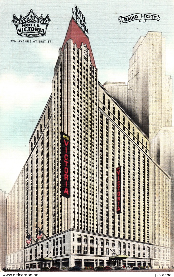 New York City - Hotel Victoria - 7th Avenue At 51st Street - Radio City & Times Square - Unused - 2 Scans - Other & Unclassified