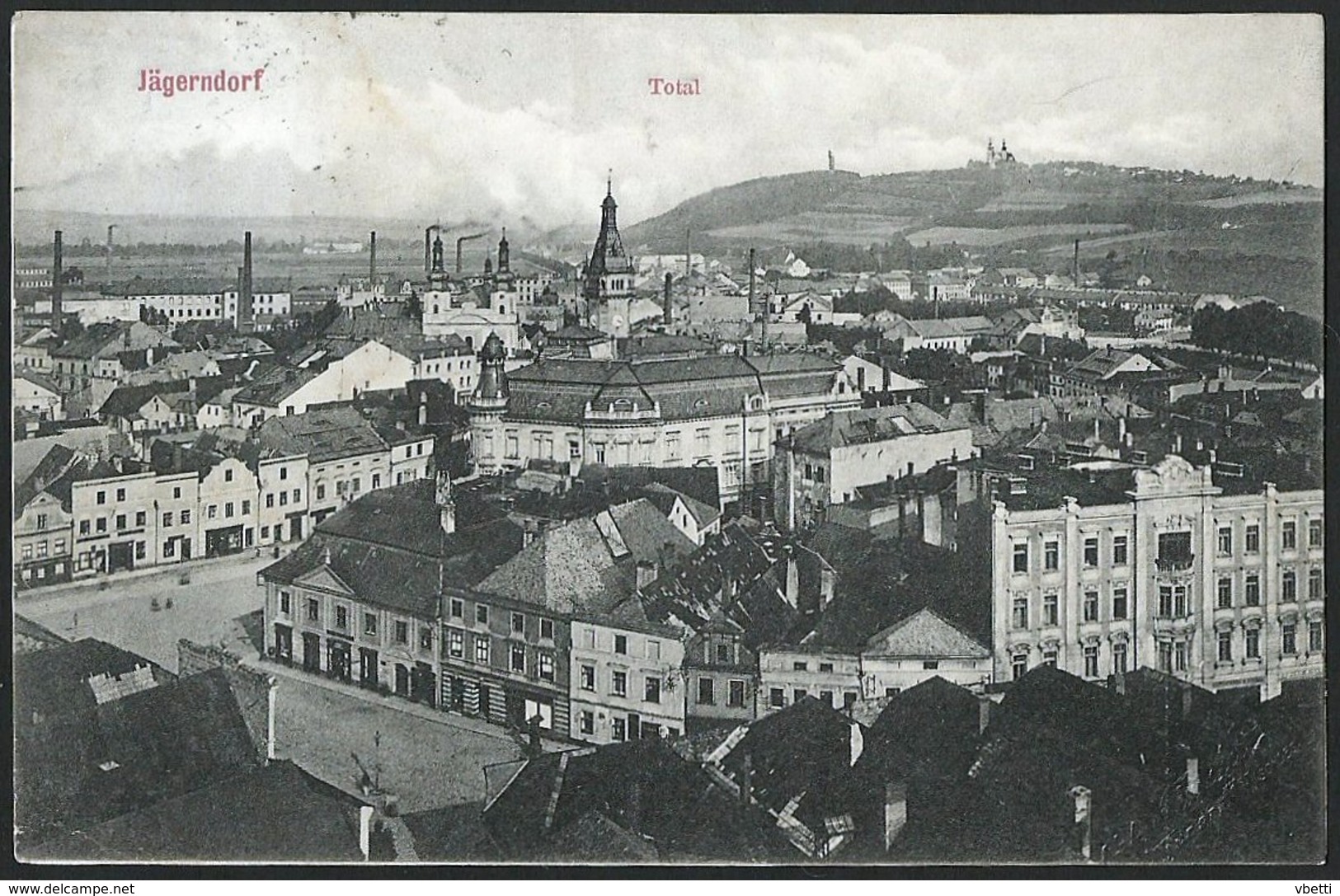 Czech Republic / Böhmen - Mährisch-Schlesische Region: Jägerndorf (Krnov), Gesamtansicht 1911 - Tschechische Republik