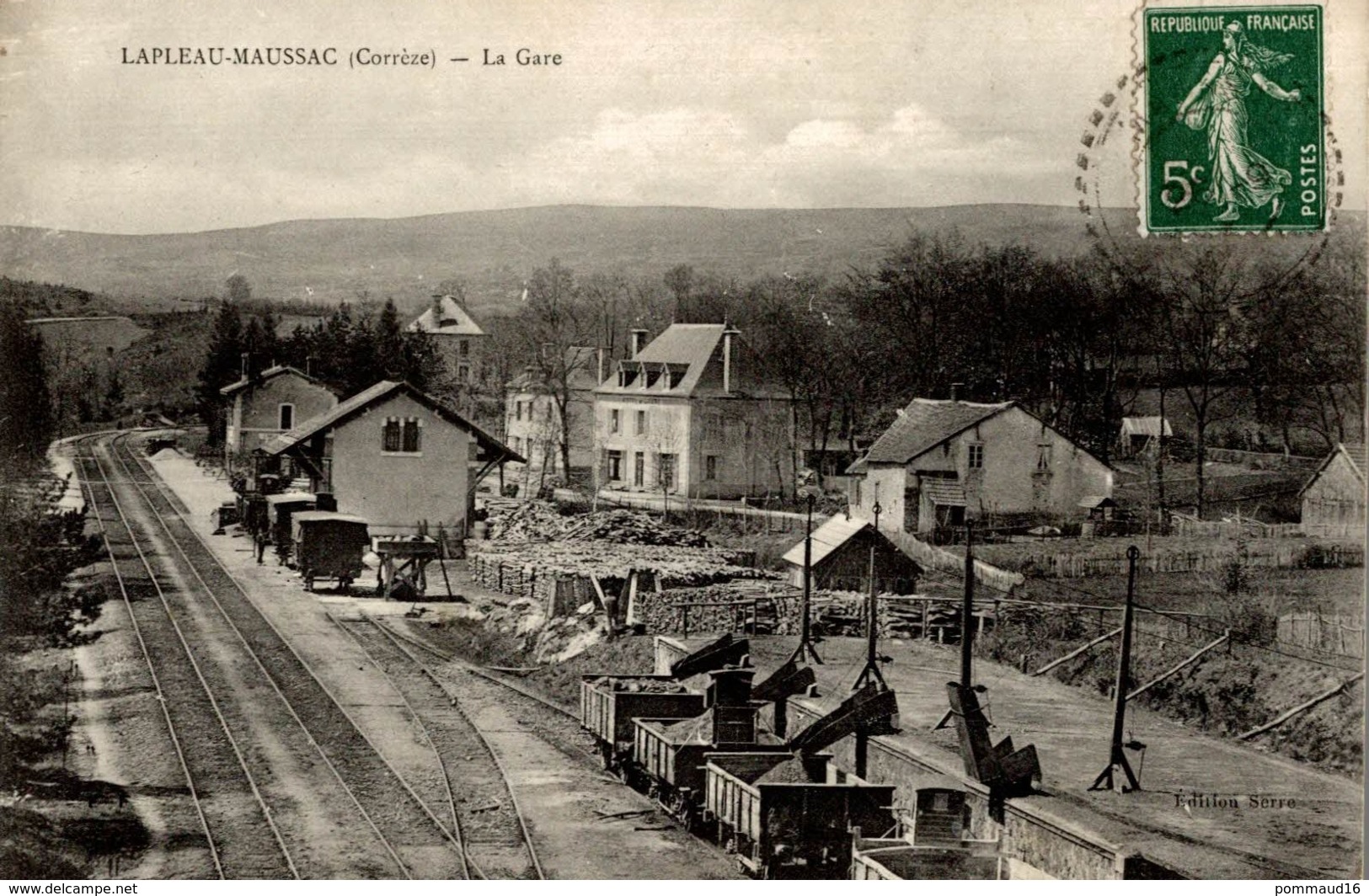 CPA Lapleau-Maussac La Gare - Stations With Trains