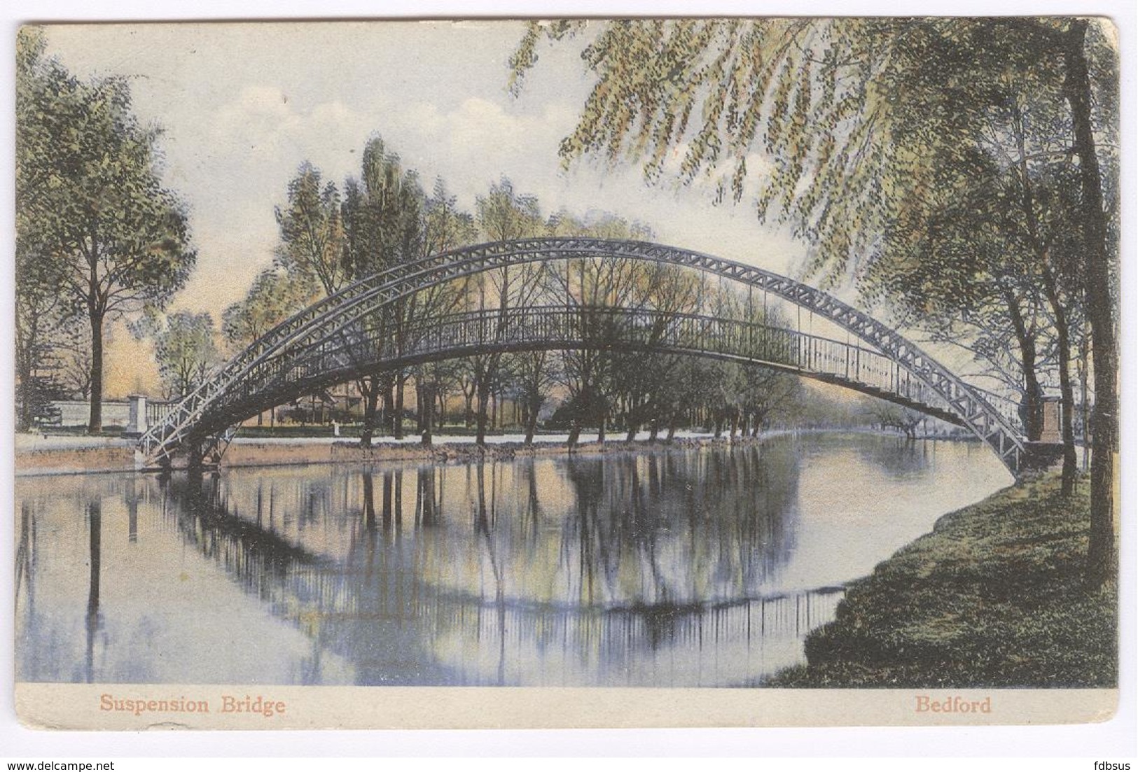 1908 Bedford - Suspension Bridge Brug Pont - Card To Gand Belgium - Milton Arlette Series Card Nr 155 - - Bedford