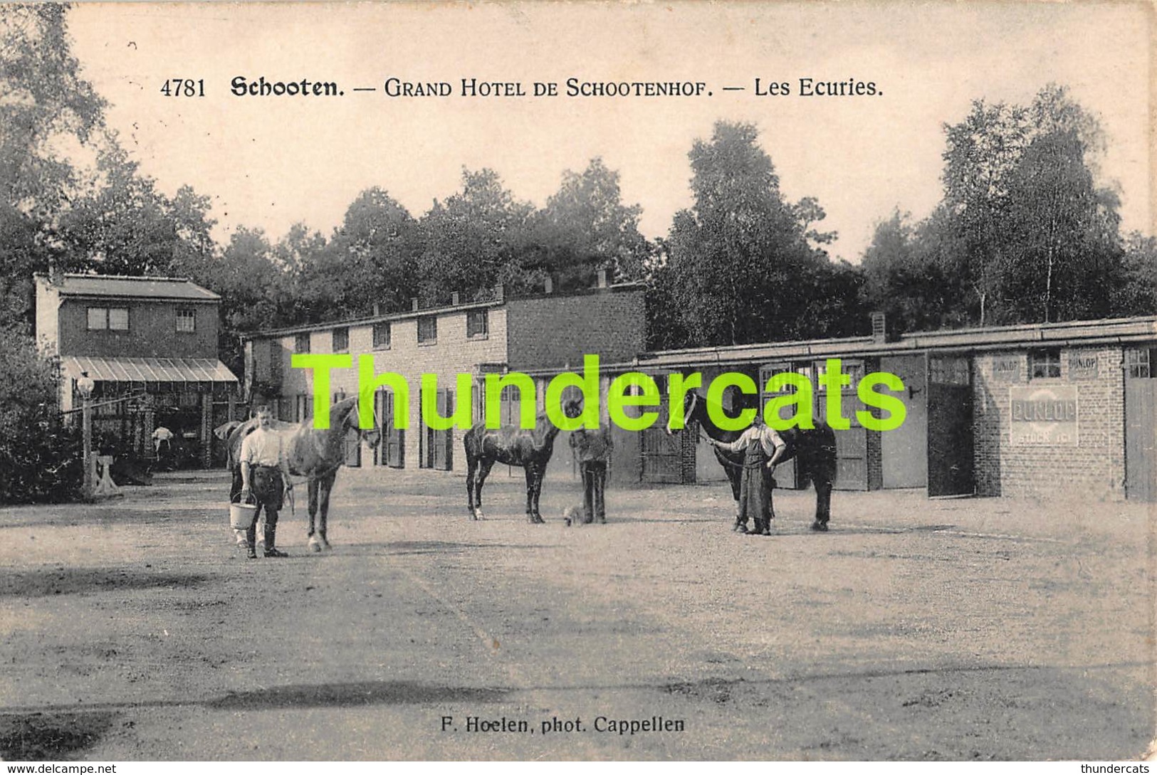 CPA SCHOTEN SCHOOTEN GRAND HOTEL DE SCHOOTENHOF LES ECURIES - Schoten