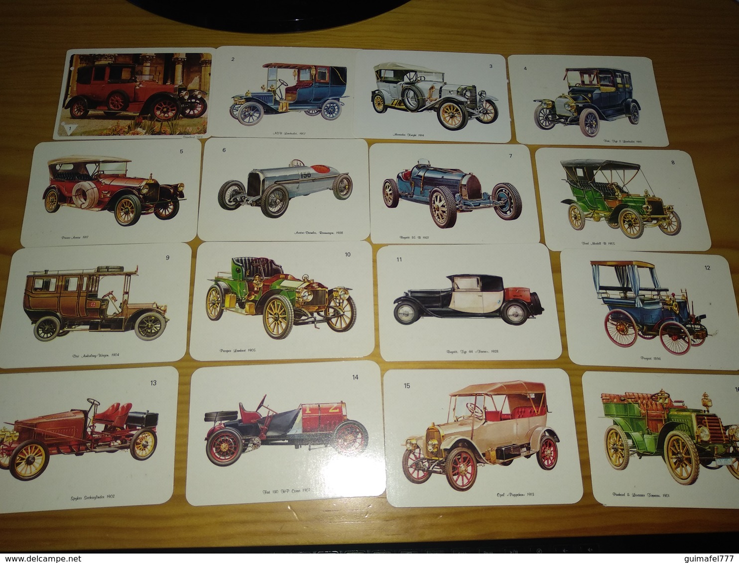 60 Calendar Of Pocket Portuguese, Collectible Antique Cars, Incomplete Collection - Klein Formaat: 1981-90