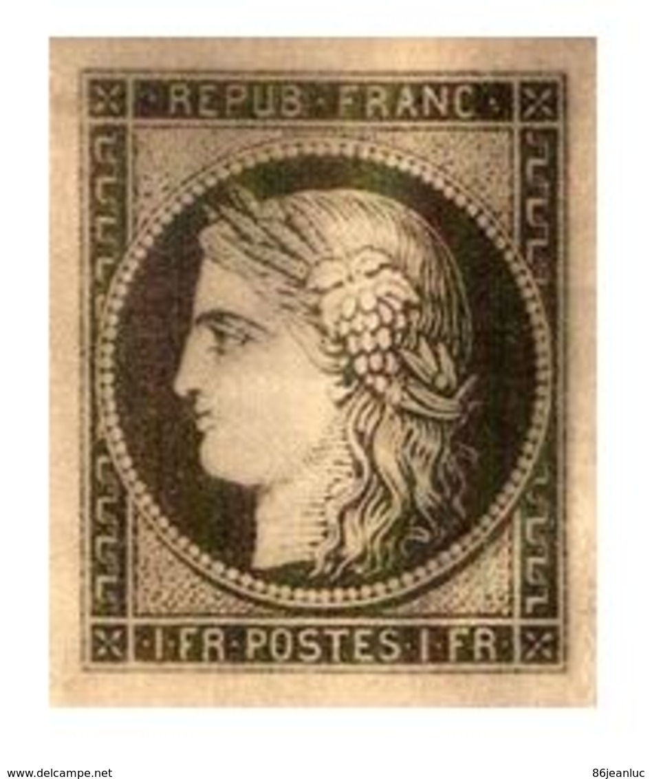 France : PLAQUE OR - RARE !!! Y.&T. N° 6 Ou 7. - PLAQUE EN OR 24 CARATS - Neuf Sous Blister - - 1849-1850 Cérès
