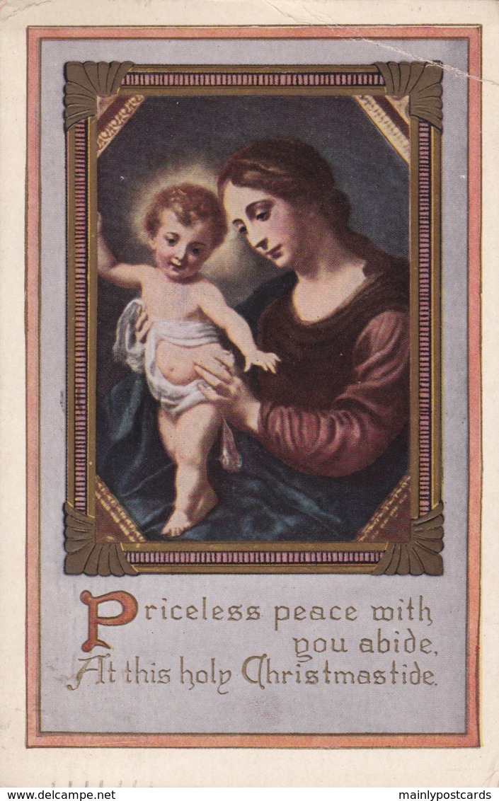 AR32 Greetings - Christmastide - Mary And Baby Jesus - Other & Unclassified