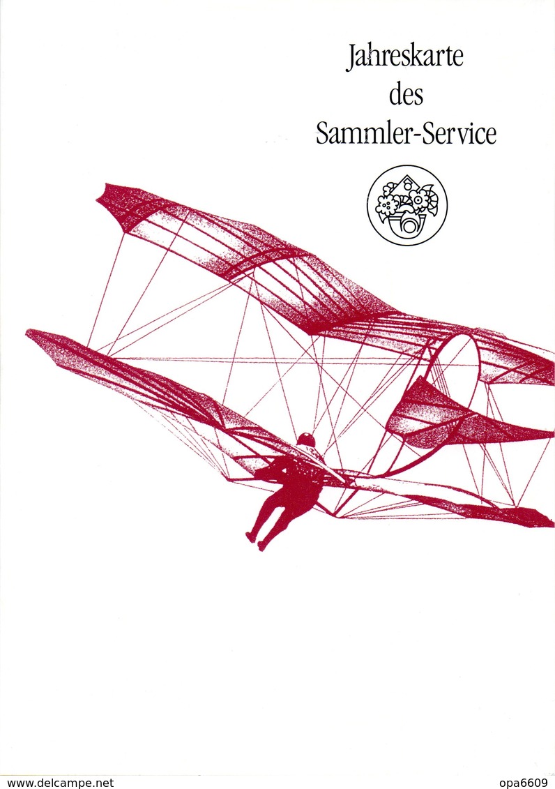 BRD 4-seitiges A5-Gedenkblatt "100 Jahre Menschenflug/Otto Lilienthal" Mi Block 24 ESSt 9.7.1991 BONN 1 - Sonstige & Ohne Zuordnung