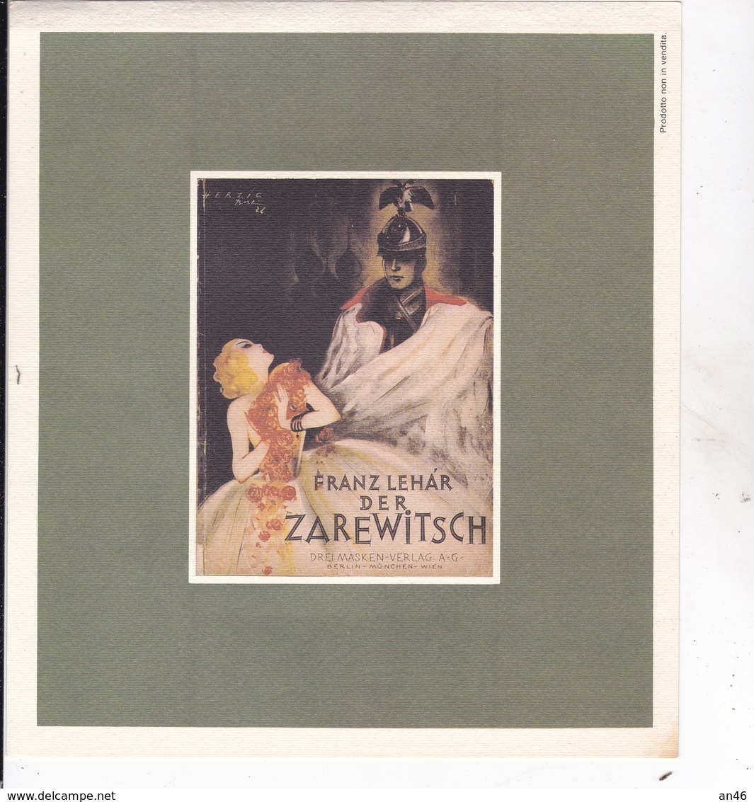 FRANZ LEHAR DER ZAREWITSCH TAVOLA ARTISTICA  AUTENTICO 100% - Altri & Non Classificati