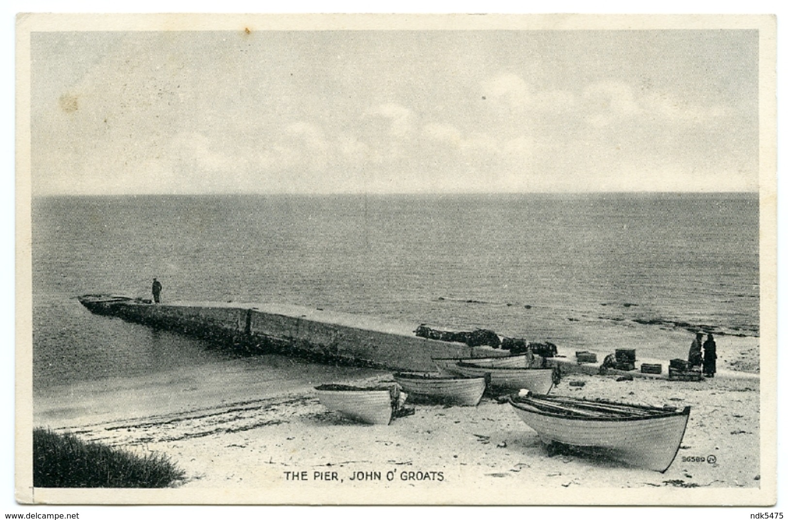 JOHN O'GROATS : THE PIER / ADDRESS - BRODICK, HUNTERS COTTAGE (BUTTERS) - Caithness