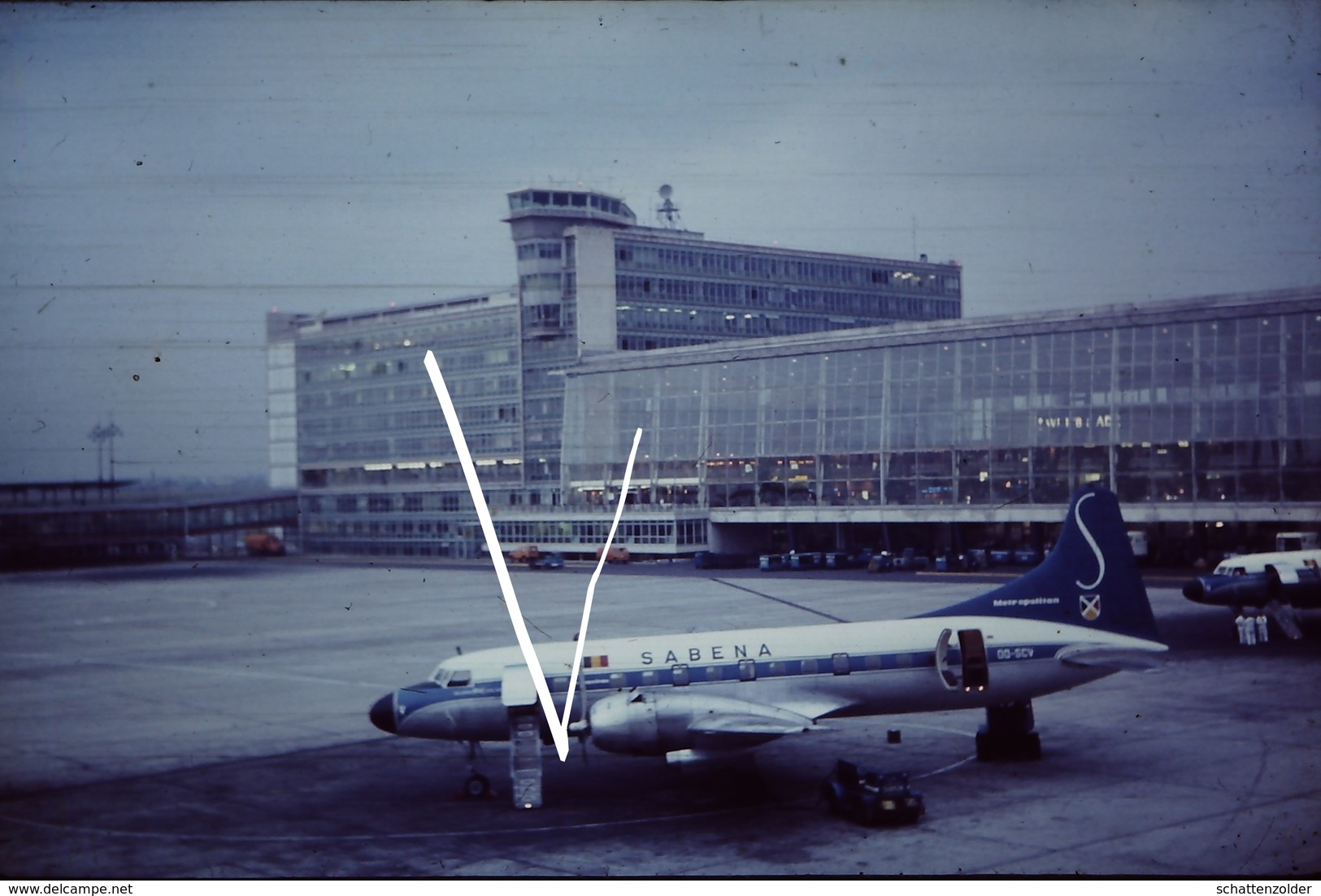 Diaposiitive Zaventem Vliegplein Sabena, 1971 - Diapositives (slides)