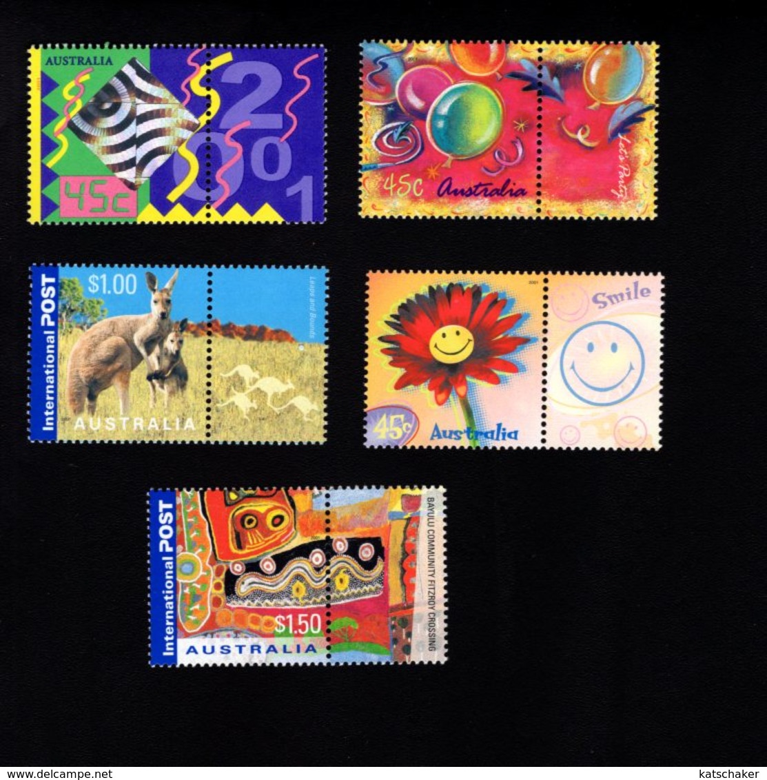 788464676 2000  SCOTT 1955 - 1959 POSTFRIS  MINT NEVER HINGED EINWANDFREI  (XX) - KANGAROOS BALLOOS BANNER ETC - Neufs