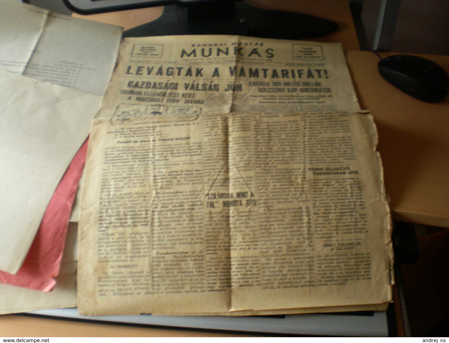 Kanadai Magyar Munkas Toronto 1947 Hungarian Magazine Published In Toronto, Canada - Autres & Non Classés