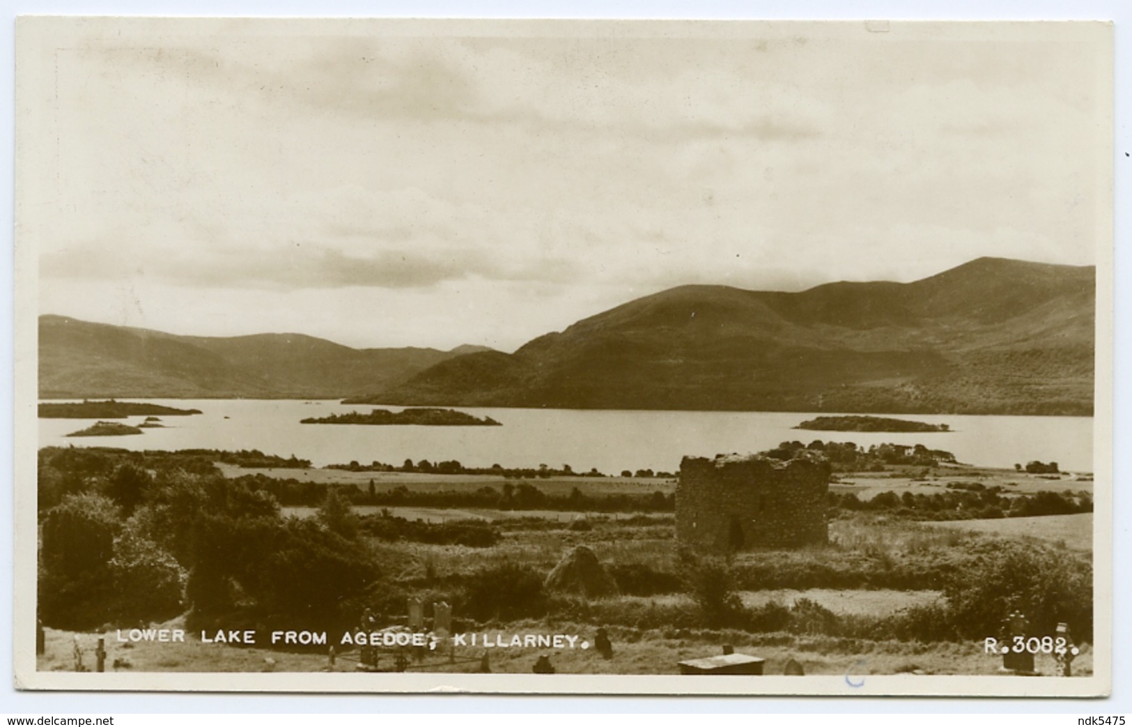 IRELAND : CO. KERRY - KILLARNEY, LOWER LAKE FROM AGEDOE / ADDRESS - LOUGHBOROUGH, WESTFIELD DRIVE (STUBBS) - Kerry