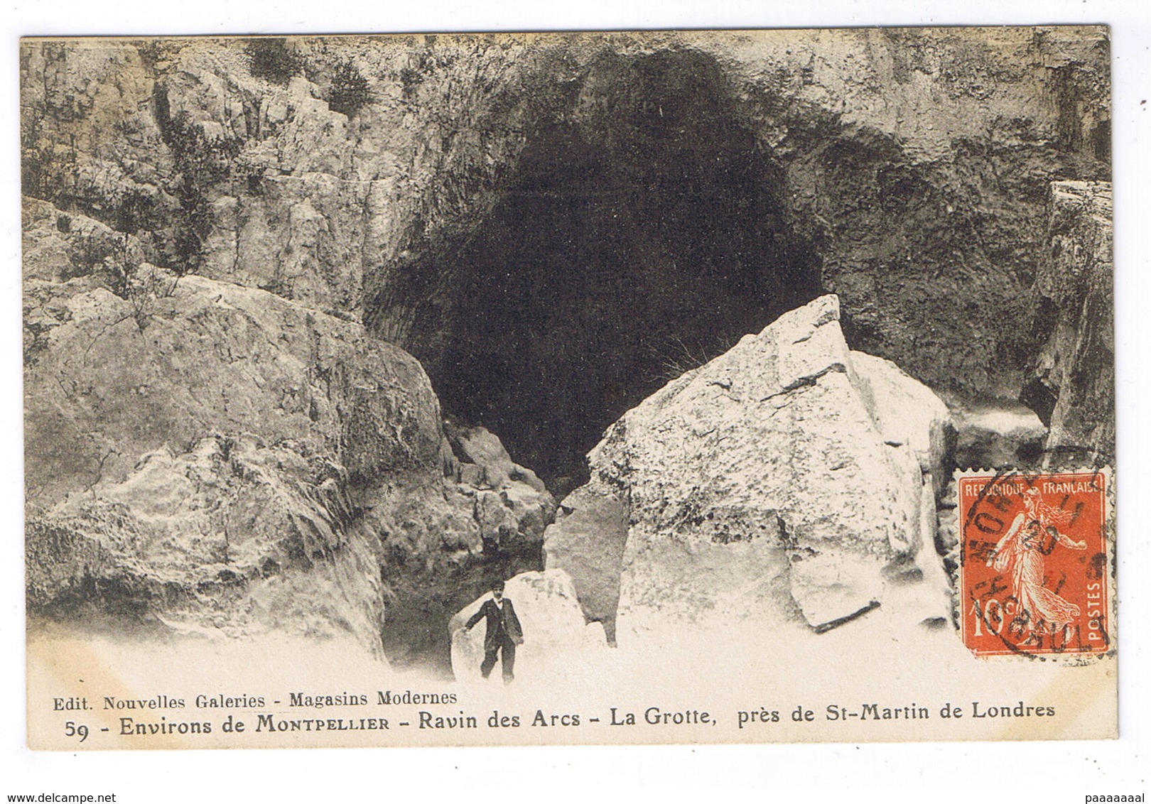 MONTPELLIER LES ENVIRONS  RAVIN DES ARCS LA GROTTE PRES DE St MARTIN DE LONDRES - Montpellier