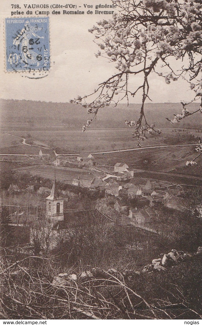 VAUROIS - BEAU PLAN D'UNE VUE GENERALE PRISE DU CAMP DES ROMAINS DE BREMUR - TOP !!! - Autres & Non Classés