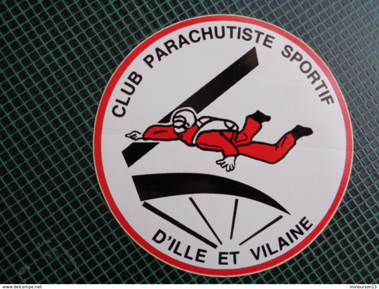 AUTOCOLLANT CLUB PARACHUTISME SPORTIF D'ILE ET VILAINE - Stickers