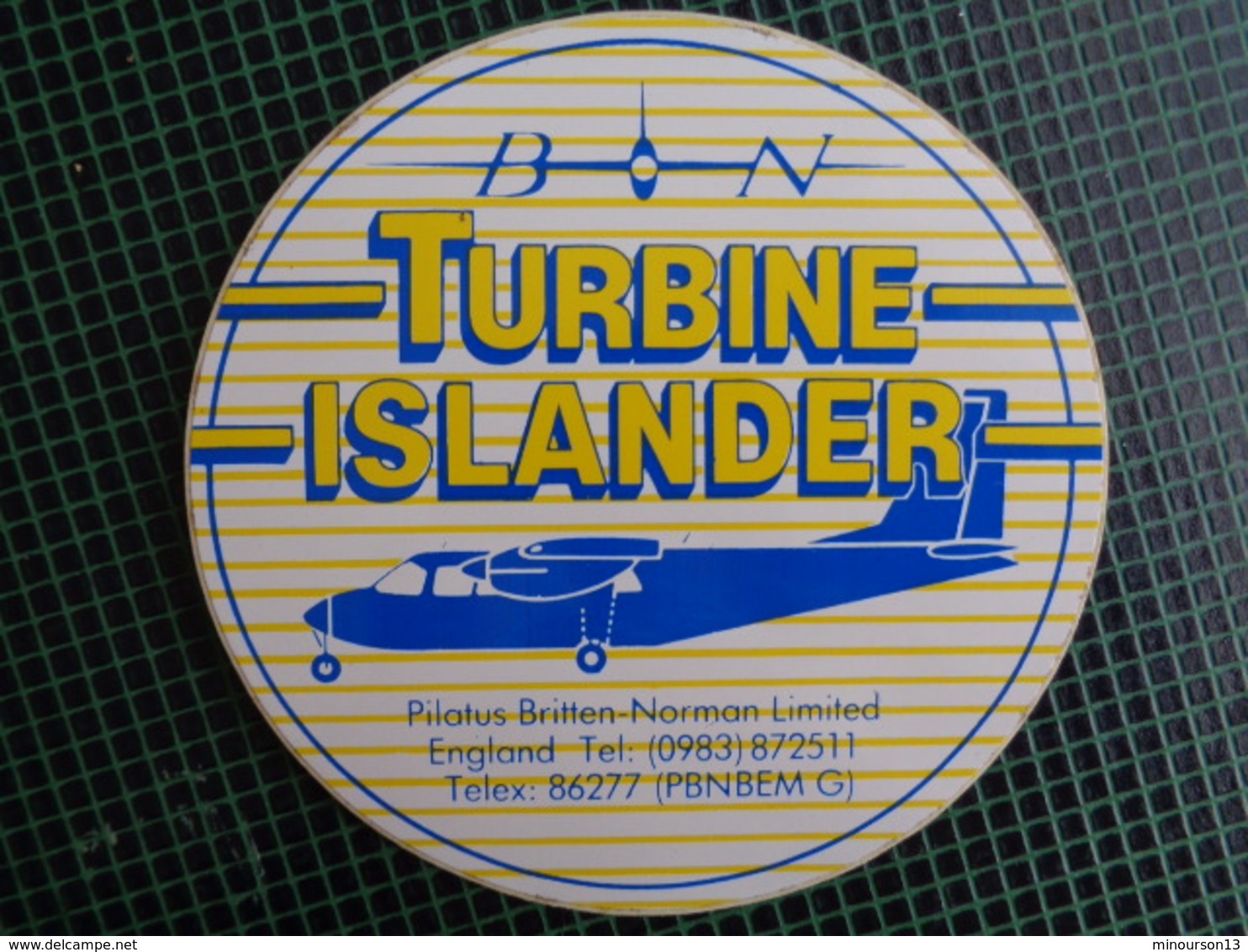 AUTOCOLLANT TURBINE ISLANDER - Adesivi