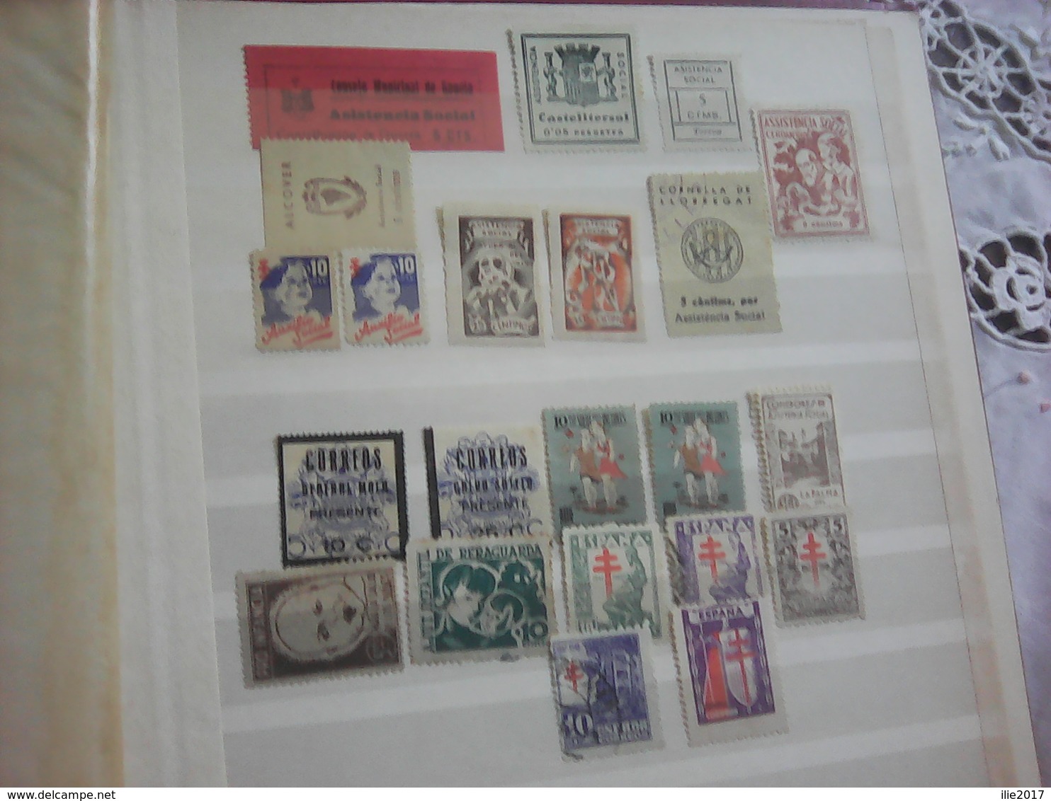 Local Stamps From Spani, Asistencia Social, Pro Infancia - Spanish Civil War Labels