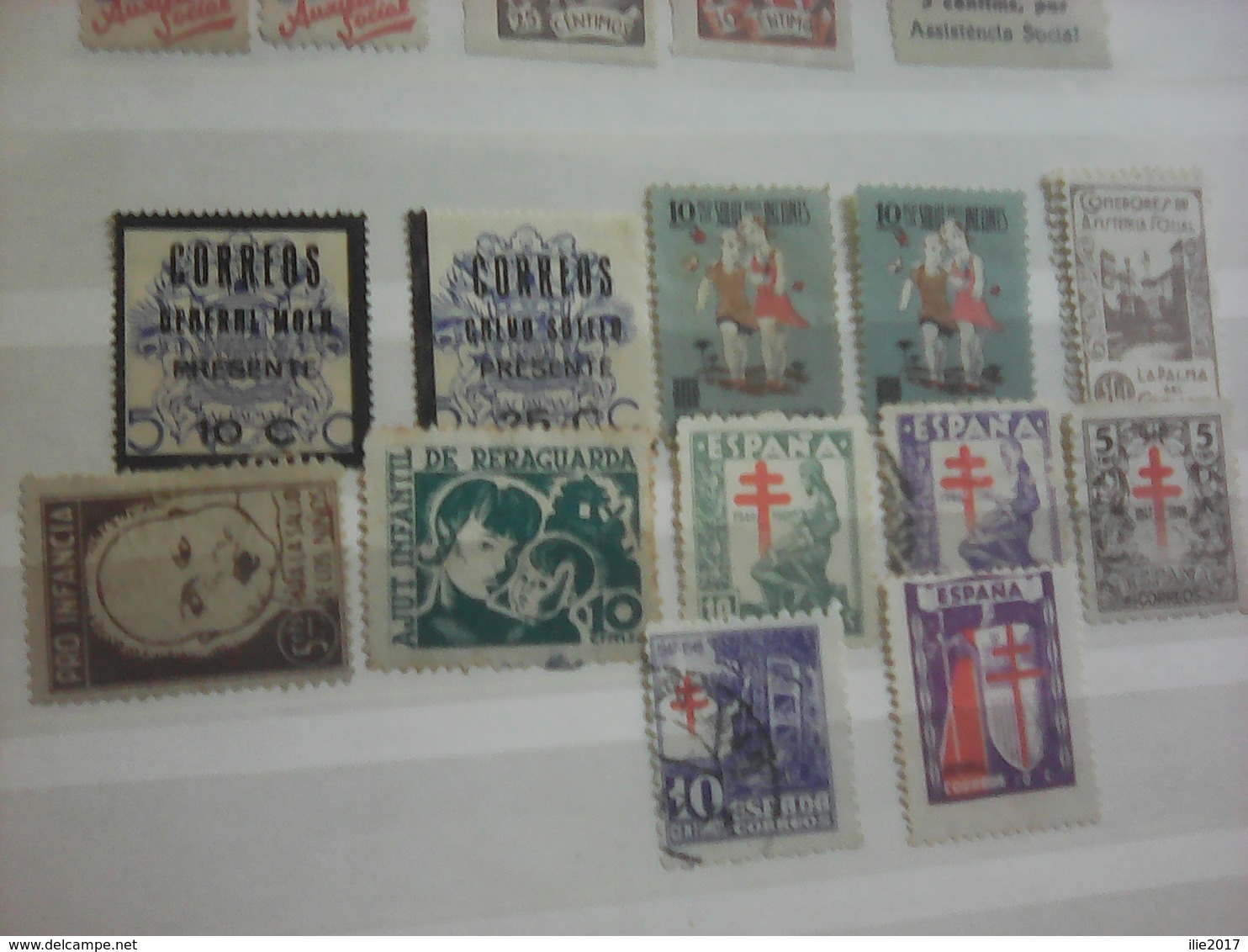 Local Stamps From Spani, Asistencia Social, Pro Infancia - Spanish Civil War Labels