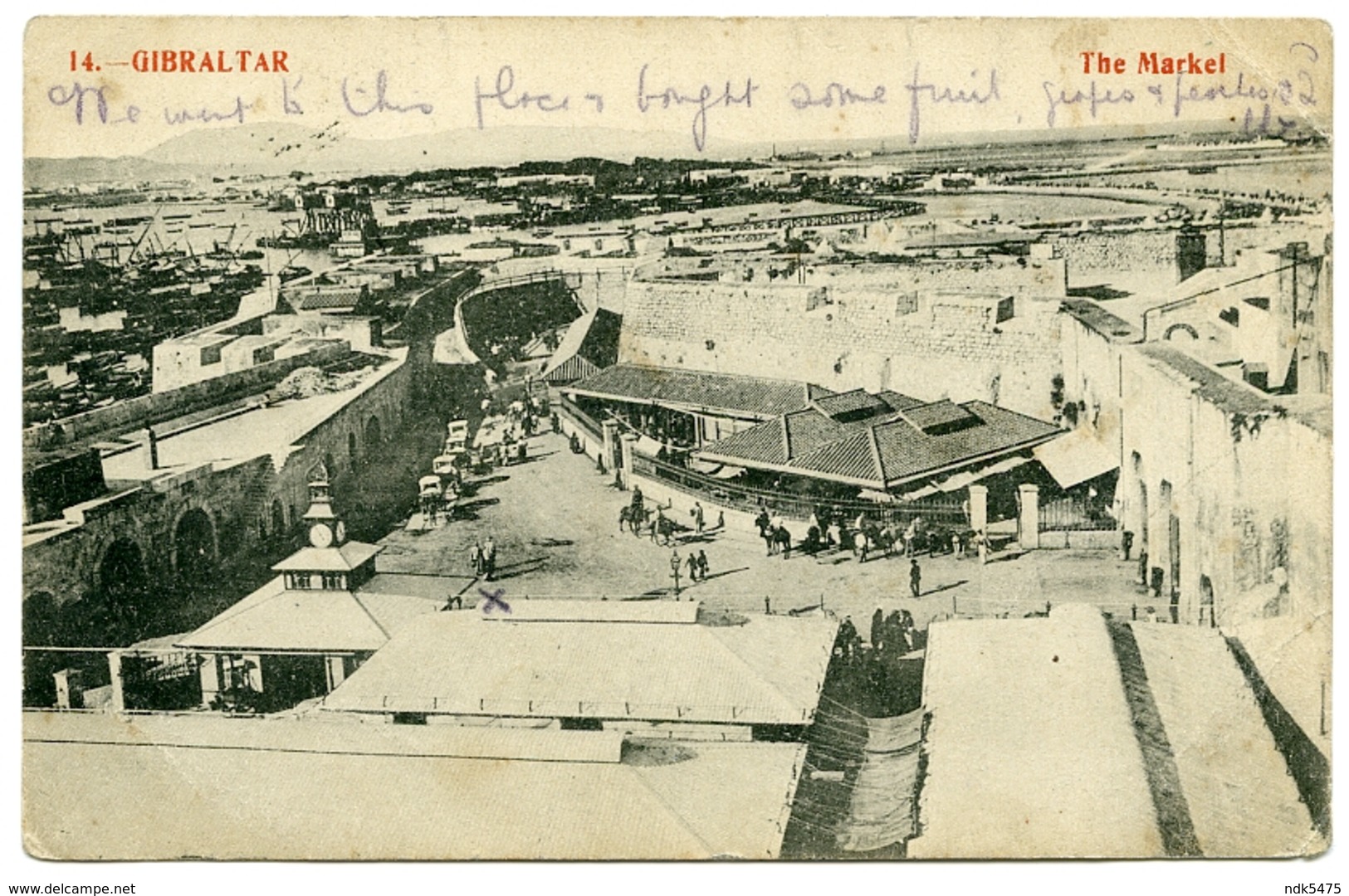 GIBRALTAR : THE MARKET / TROOPSHIP ROHILLA, 1910 / MOTTINGHAM, PRINCE OF WALES PUB (ELTHAM, LONDON) (GILBERT) - Gibraltar