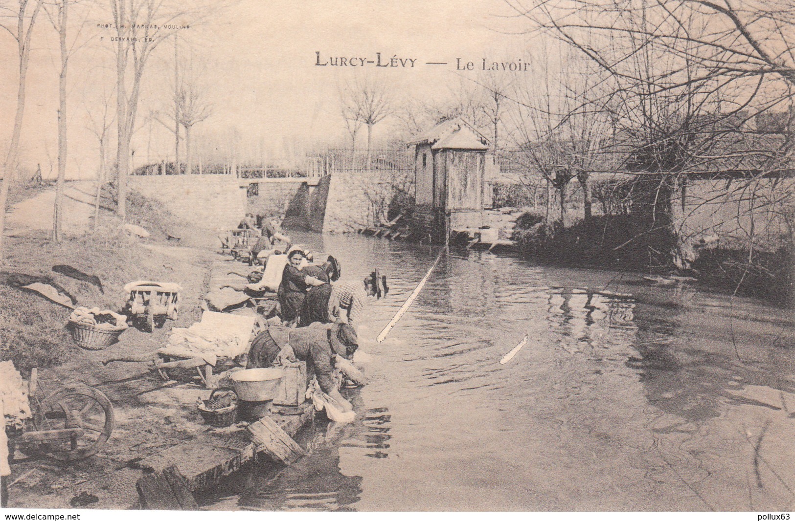 CPA LURCY-LEVY (03) LE LAVOIR - ANIMEE - Other & Unclassified