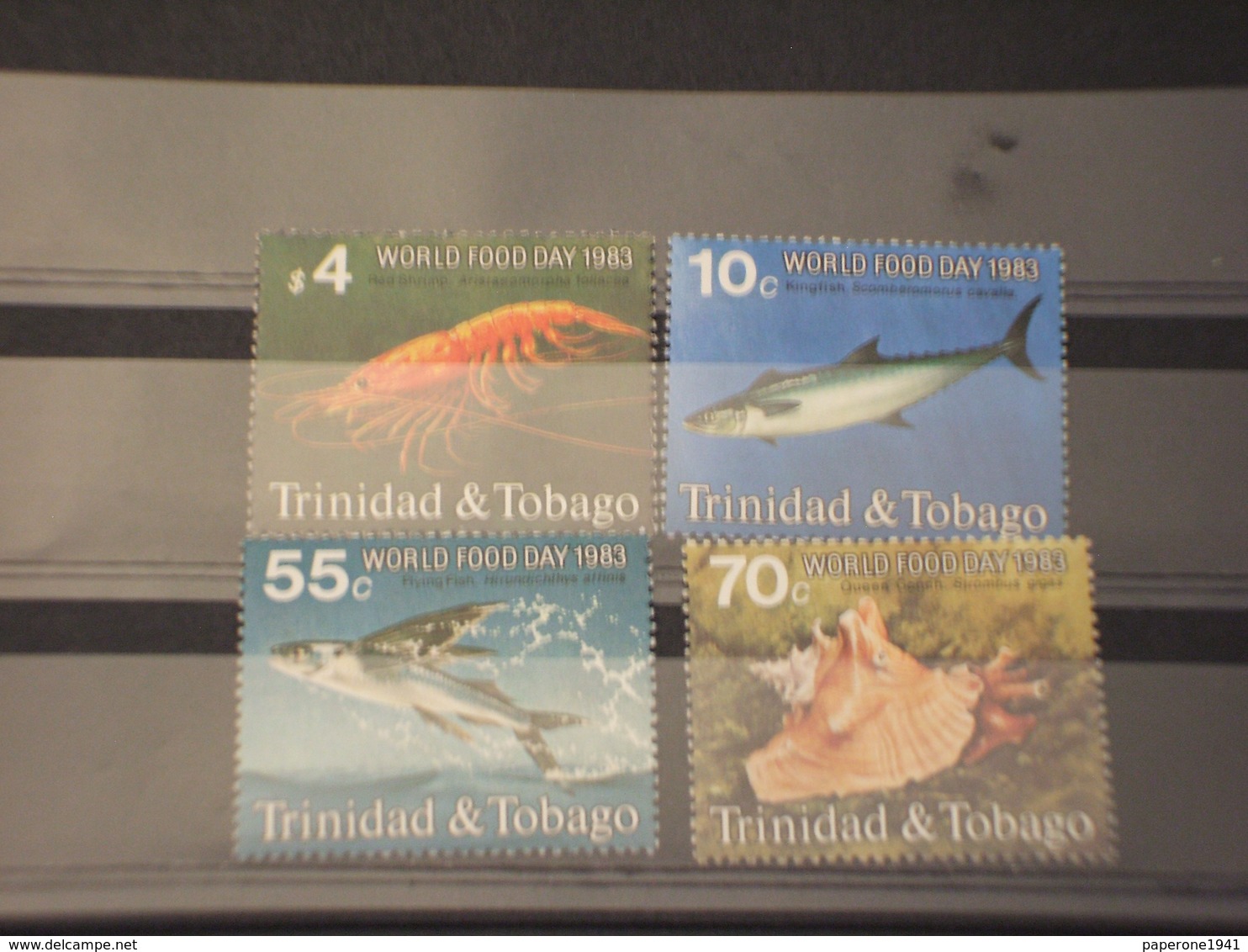 TRINIDAD - 1983 FAUNA MARINA 4 VALORI - NUOVI(++) - Trindad & Tobago (1962-...)